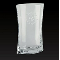 Lead Free Crystal Oval Vase Award w/ Weighted Bottom (11")